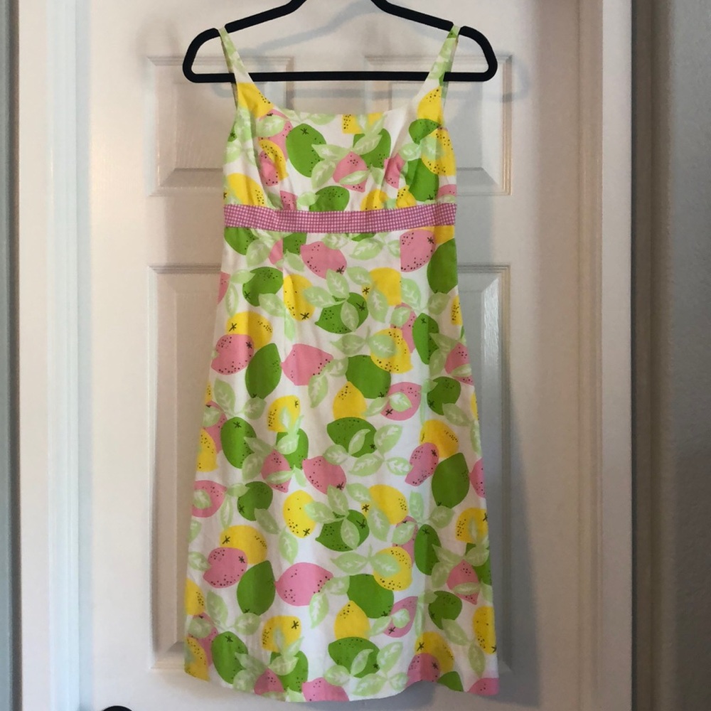 Lilly Pulitzer dress in Lemon and Lime Print